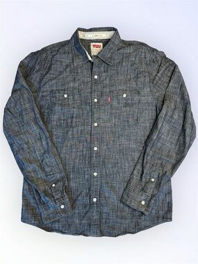 Levi's Men's Dark Chambray Button-Down Shirt sz L